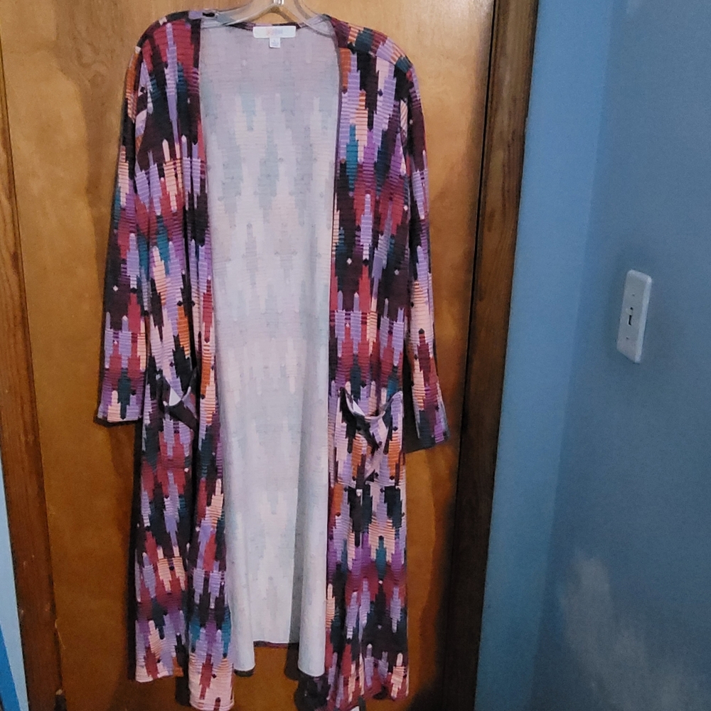 LuLaRoe Multicolor Geometric Cardigan